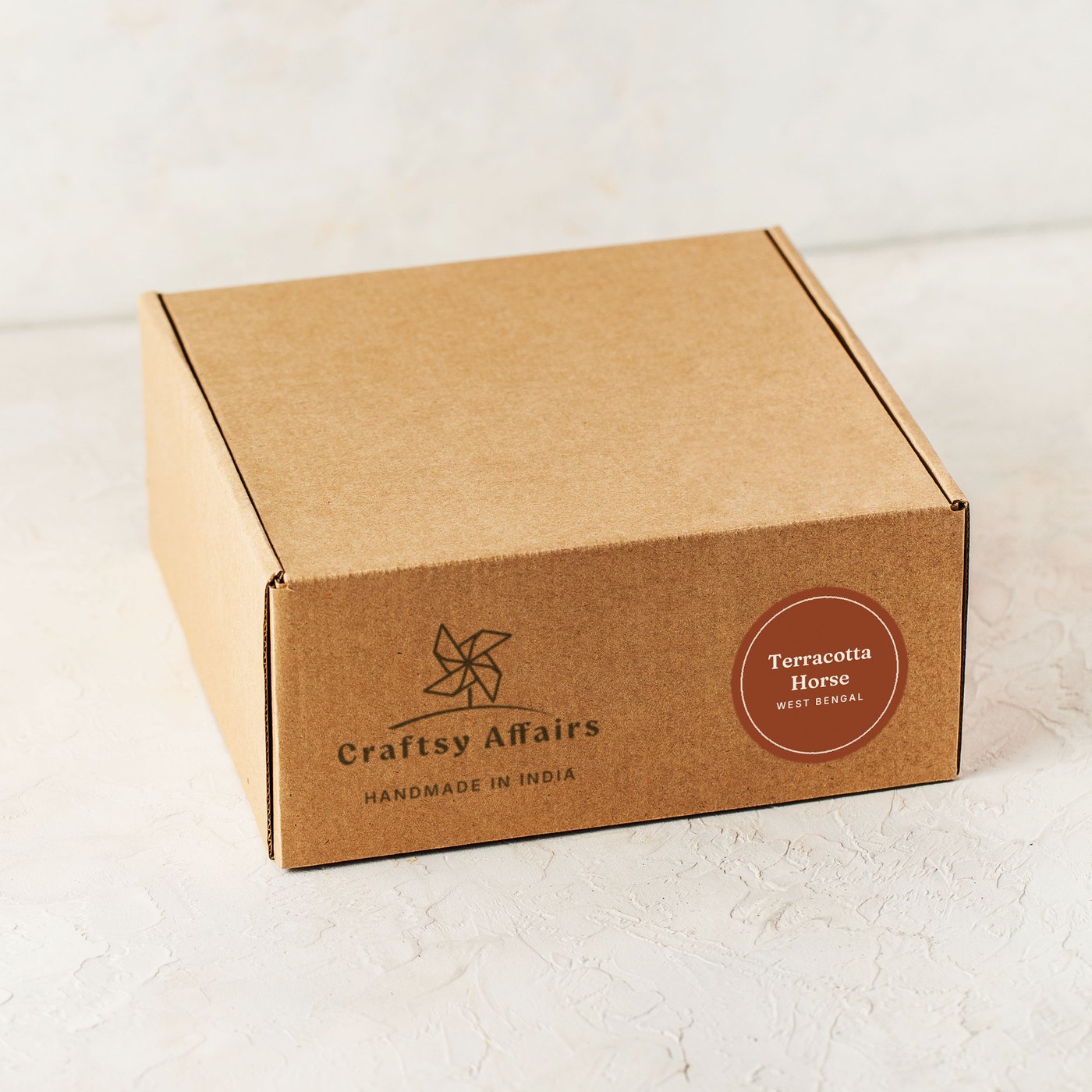 Bankura Terracotta Horse, Medium in Craftsy Affairs packaging