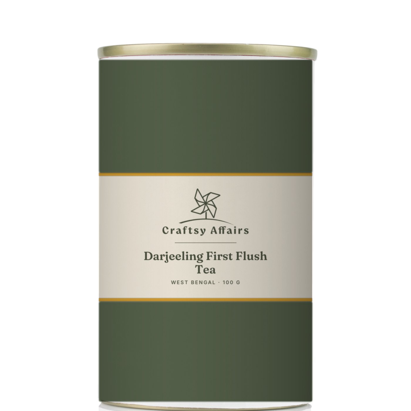 Darjeeling First Flush Tea, 100 g in Craftsy Affairs packaging